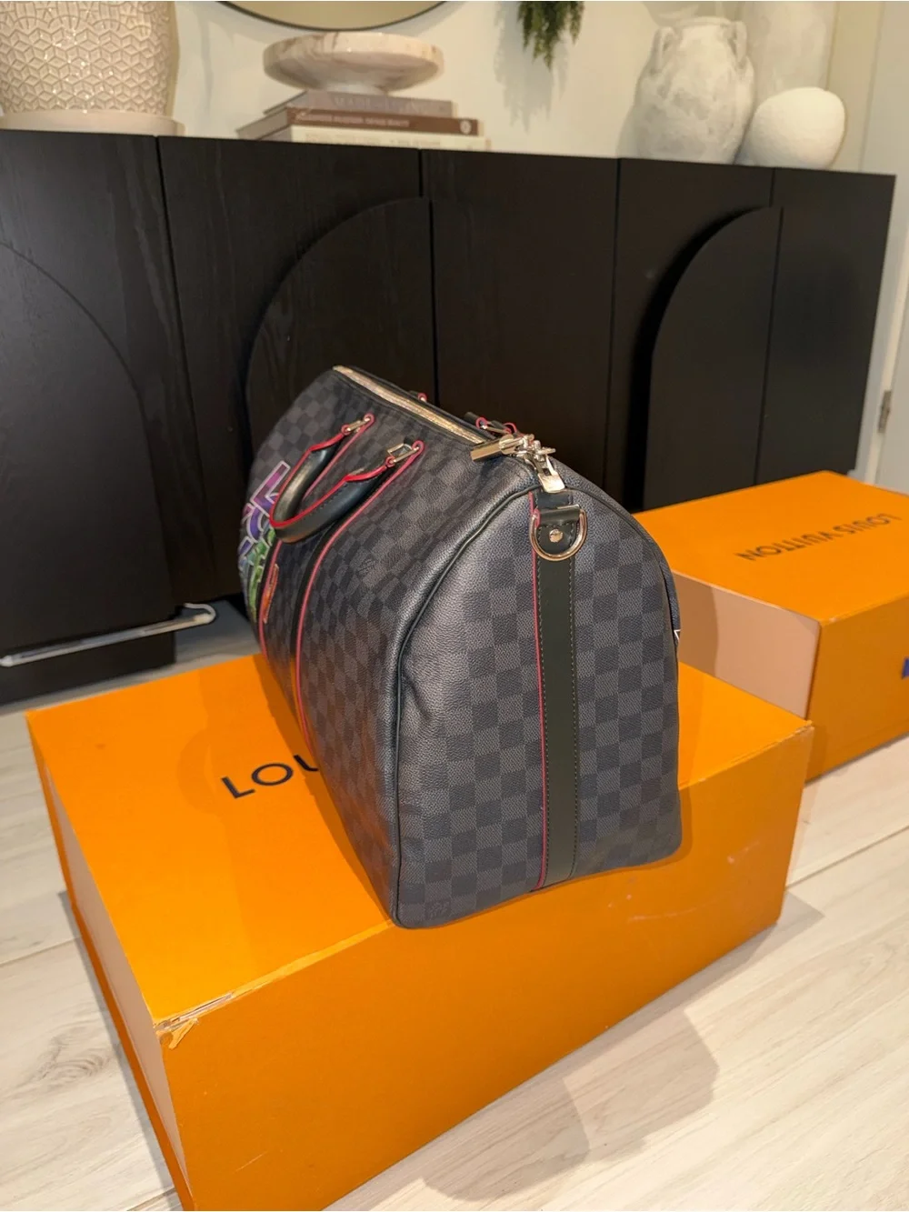 Louis Vuitton Keepall Bandoulière 50 Damier Graphite